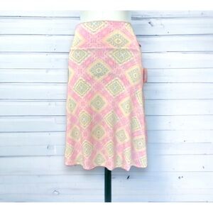 LulaRoe Azure Pastel Aztec Fit & Flare Skirt NWT, Women’s Size Small
